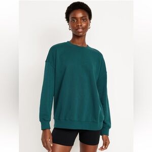 Old navy Teal Fleece Crewneck Top